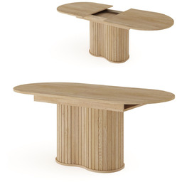 Rozkładany stół owalny z lamelami do jadalni Lovi