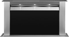 Okap blatowy CIARKO Moondraft Inox czrne szkło 90cm