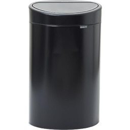 Brabantia, Kosz Touch Bin New, 40L Czarny Matowy