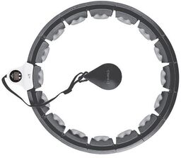 HHW06 HULA HOP BLACK Z WYPUSTKAMI I OBCIĄŻNIKIEM