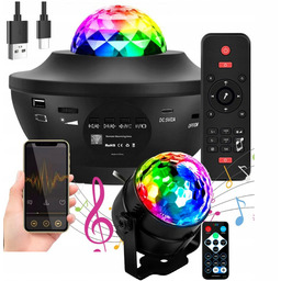 Projektor Dyskotekowy Kula Disco Reflektor Rgb Projektor Nieba