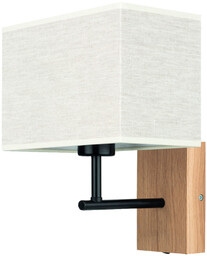 Boho Kinkiet 1xE27 Max.25W Dąb Olejowany/Czarny/Beżowy 57190974