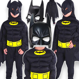 BATMAN Strój Dla Chłopca Kostium wersja Deluxe 110-116