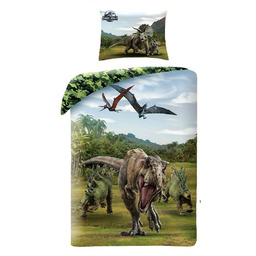 Halantex Pościel bawełniana 140x200 Jurassic World Park Jurajski