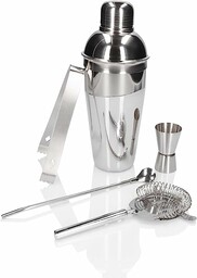 Zestaw barmański 5 el - shaker 550 ml