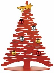Alessi BARK Stalowa Choinka Świąteczna 30 cm Czerwona