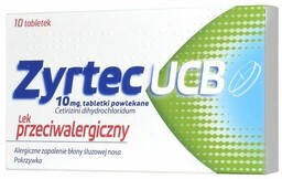 Zyrtec UCB 10 mg 10 Tabletek