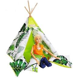 Komplet Tipi dla lalek Barbie , wigwam ,