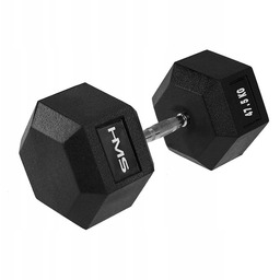 Hantla gumowana Sztangielka ciężarek 47,5kg Hex Pro Hms