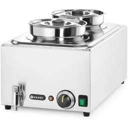 Stacja bemar elektryczny podgrzewacz do zupy z pojemnikami