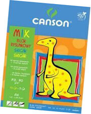Mix Blok Rysunkowy Canson A4 80,90g 15 Dino