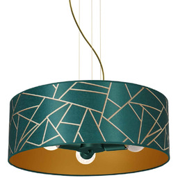 Wisząca lampa okrągła ZIGGY MLP7580 Milagro nowoczesna zielona