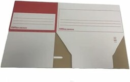 IDMENAGE Białe i czerwone pudełka archiwalne do przenoszenia