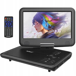 Przenośny Samochodowy Odtwarzacz DVD 9'' LCD Czarne