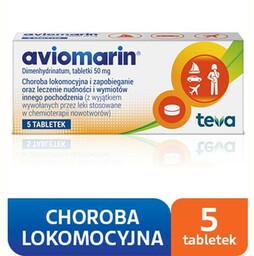 AVIOMARIN 50mg - 5 tabletek
