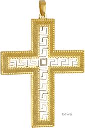 Zawieszka złota Krzyż pr.585