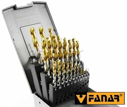 FANAR Zestaw wierteł do metalu HSS-E INOX TiN