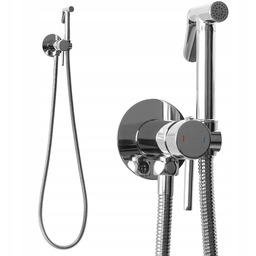 Bidetta Bateria Bidetowa Rea Loop Chrom Ścienna Podtynkowa