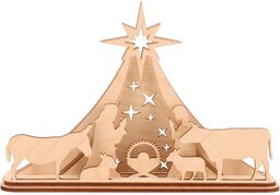 ČistéDřevo Szopka bożonarodzeniowa drewniana Stajnia w Betlejem