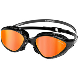 BUDDYSWIM Okulary do pływania OZEANX black/orange mirror
