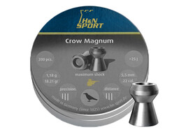 Śrut 5,5 mm diabolo H&N Crow Magnum 200