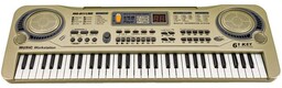 Keyboard Mq-811 Organki, 61 Klawiszy, Zasilacz, Mikrofon, Usb