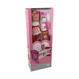 2X Lalka Smily Play Julka z łóżeczkiem SP84483