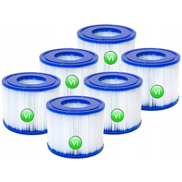 6x Filtr Do Lay-z-spa Pompy Jacuzzi 60311 Bestway