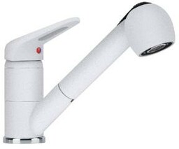 Franke Prince II Pull-Out Spray Biały Mosiądz Bateria