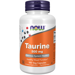 NOW Taurine 500mg 100vegcaps