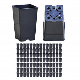 Doniczki produkcyjne DonKwiat HS2A 2L 12cm kwadratowe wysokie