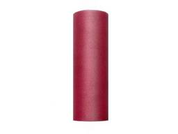 Tiul gładki bordowy - 15 cm x 9