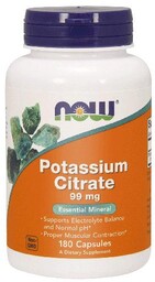 NOW Potassium Citrate 99mg -180kapsułek