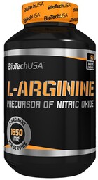 BioTech, Booster treningowy, L-Arginine, 90 kapsułek