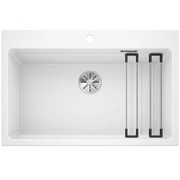 Blanco ETAGON 8 525191 Granitowy Biały Zlewozmywak prostokątny