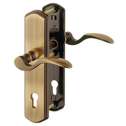 Hoppe Klamka drzwiowa Munchen lewa na szyldzie PZ92