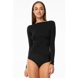 Koszulka Simple Longsleeve czarna z długim rękawem