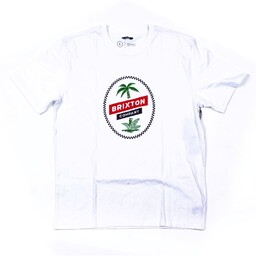 koszulka BRIXTON - Tosh S/S Prt White (WHITE)