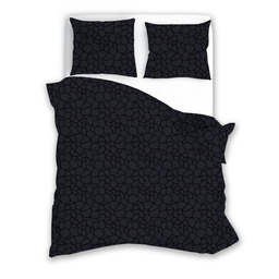 Faro Pościel z mikrofibry 160x200 geometria czarna 004