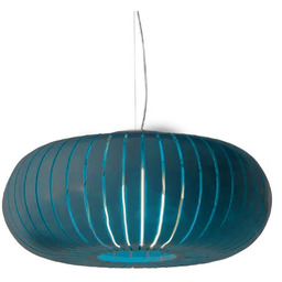 Lampa Wiszące Kartell, Teresa, niebieski, salon, tworzywo sztuczne,