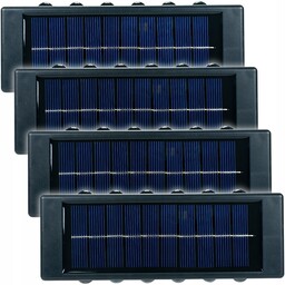 4x Zewnętrzny Kinkiet Solarny Led Ogrodowy Góra Dół