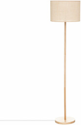 Atmosphera Lampa podłogowa DELLA, drewniana podstawa, 149,5 cm