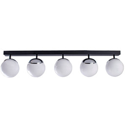 MILAGRO MLP8875 Lampa sufitowa SFERA BLACK/CHROME 5xE14