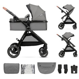 KINDERKRAFT Wózek dziecięcy wielofunkcyjny Esme 2w1 Szary