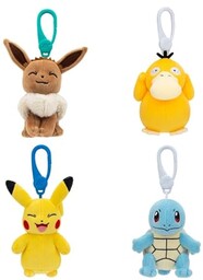 Pokémon Clip on 10cm Plush - Pikachu, Eevee,