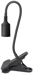 Lampka biurkowa PLANTY CLIP E27 czarna