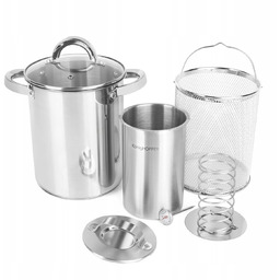 Zestaw Szynkowar z Termometre Wędliniarski Garnek z Sitkiem