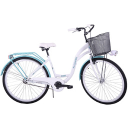 Rower miejski damski damka KOZBIKE 26'' biało-morski