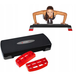 AS003 Black/gray/red Step Do Aerobiku Hms