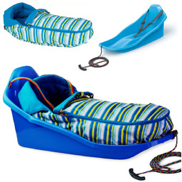 PROSPERPLAST, Sanki Z Oparciem Topo, Zapinane Pasy, Śpiwór